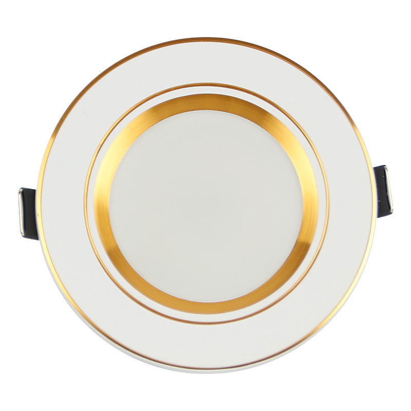 거실 다운 라이트 LED 오목한 7.5 구멍 5W 3 색 디밍 가정용 천장 램프 천장 조명 조명 구멍 램프