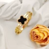Golden black bracelet