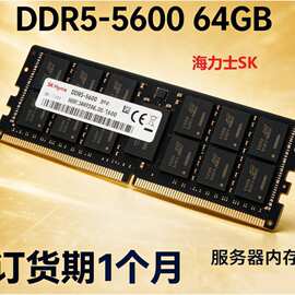 全新海力士SK服务器内存条ddf5 5600 64g 96G 128G与颗粒HBM3E略