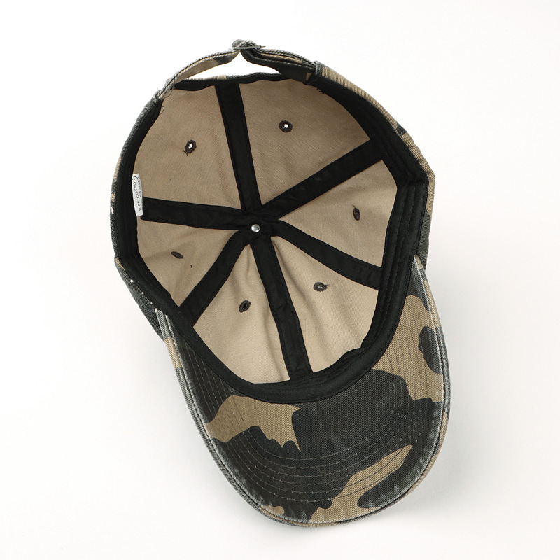 Benutzerdefinierte Stickerei Logo Soft Cap Dschungel Camo Baumwolle Baseball Caps Unisex Camouflage Outdoor Sport Schirmmütze für Wandern Jagd – Detail 8