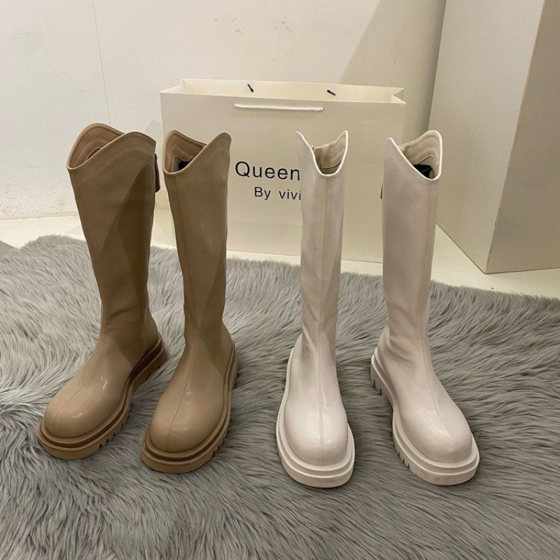 Universal high boots with zipper, Korean style