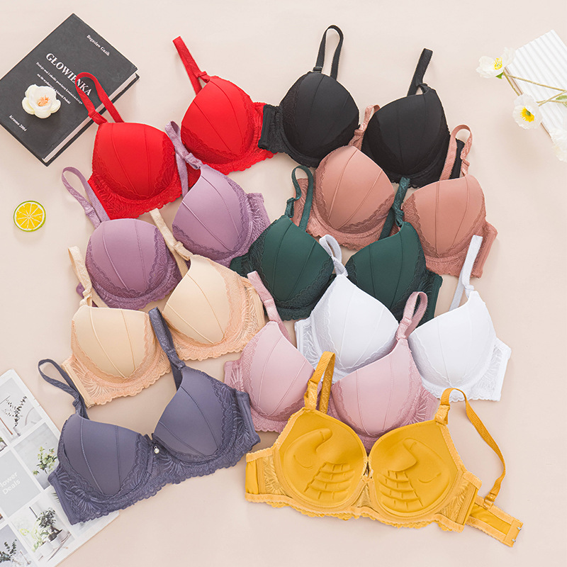 Bra de anillo de acero transfronterizo de encaje francés, taza de palma, Aliexpress, bra de ropa interior de comercio exterior de Amazon.