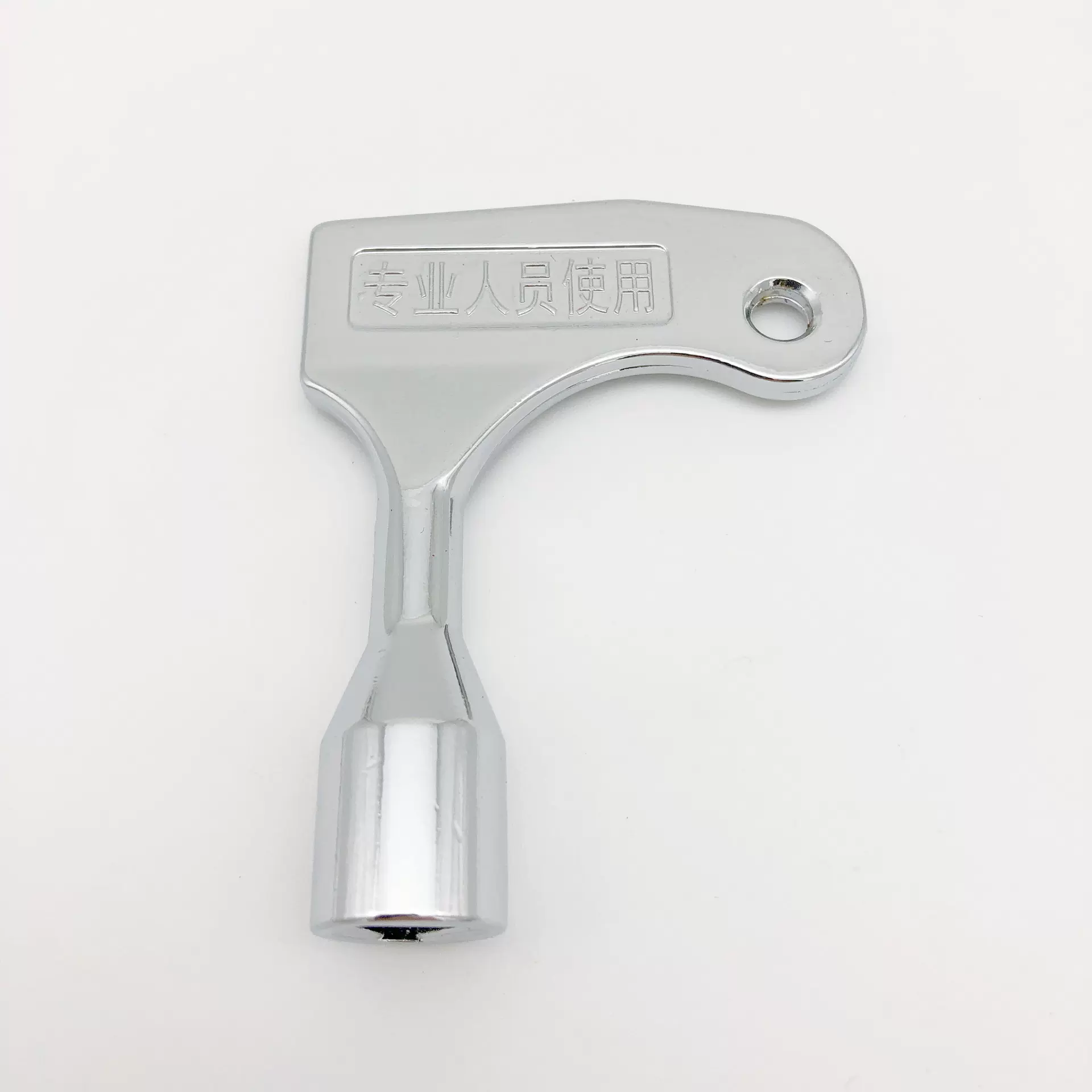 三角锁钥匙通用型内三角钥匙扳手配门锁电梯配件有字款锌合金压铸
