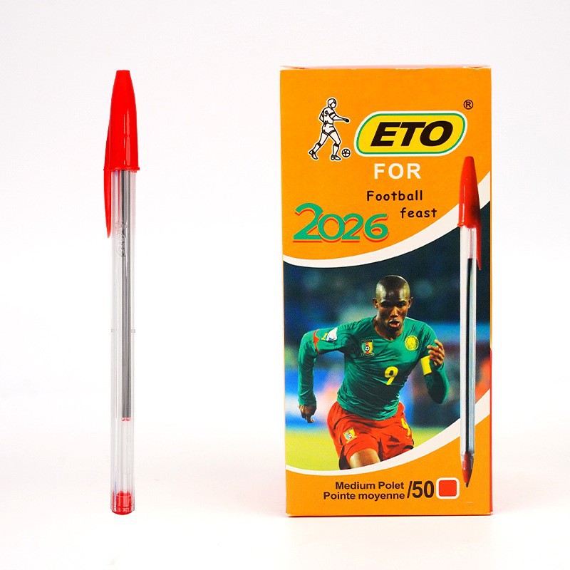 Pluma simple ABC / ETO / BIS bolígrafo de tapa tricolor opcional bolígrafo de escritorio exportación de comercio exterior