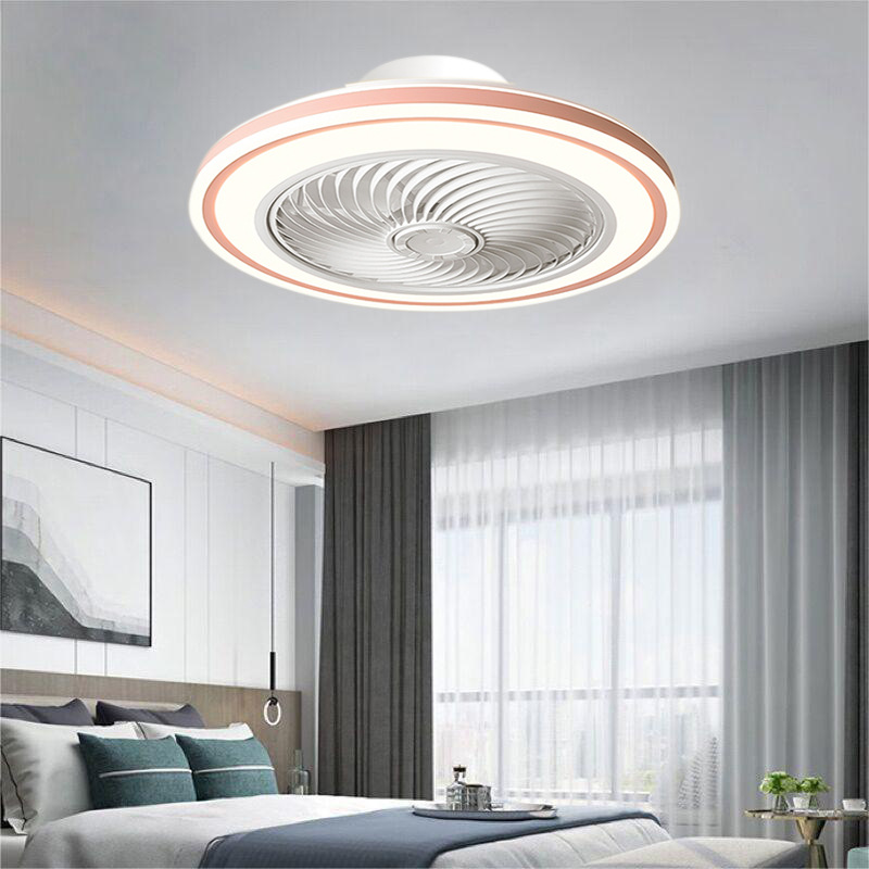 Slim Sun Dial Fan Lamp Bed Room Ceiling Lamp Simple Modern Study Room Light Children's Room LED Restaurant with Fan
