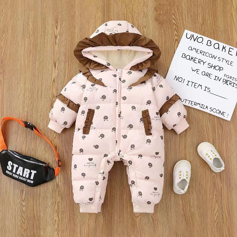 Baby overcoat con camisa de algodón gruesa, bebé adorable overcoat de invierno, chaqueta de algodón