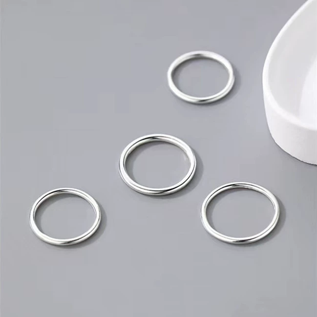 Ring, fashionable small design silver bracelet, silver 999 sample, light luxury style, high-quality style, on index finger