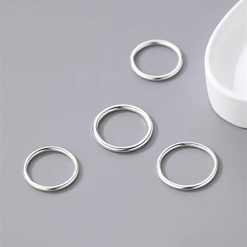 s999 sterling silver plain ring for women, light luxury, high-end, pure silver index finger ring, fashionable and personalized niche design ring