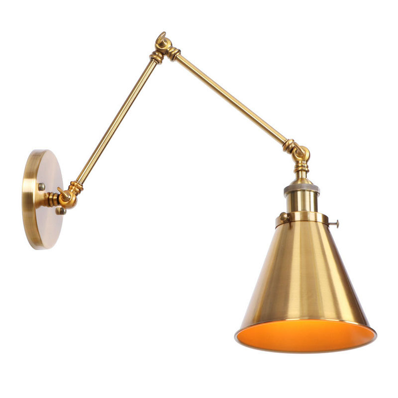 design country retro bronze coffee sconce for living room