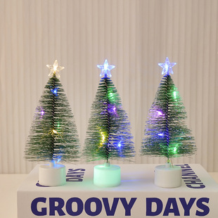 Cross-border new colorful luminous Christmas tree led light string pine needle Christmas tree gift atmosphere decoration wholesale