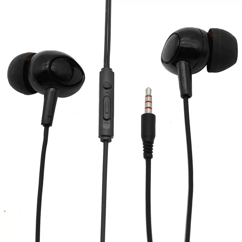 Наушники Ear-in-ear с проводом для мобильного телефона 3,5 мм, комбинированные, с регулировкой баса и пшеничной дужкой Earphoneh1062