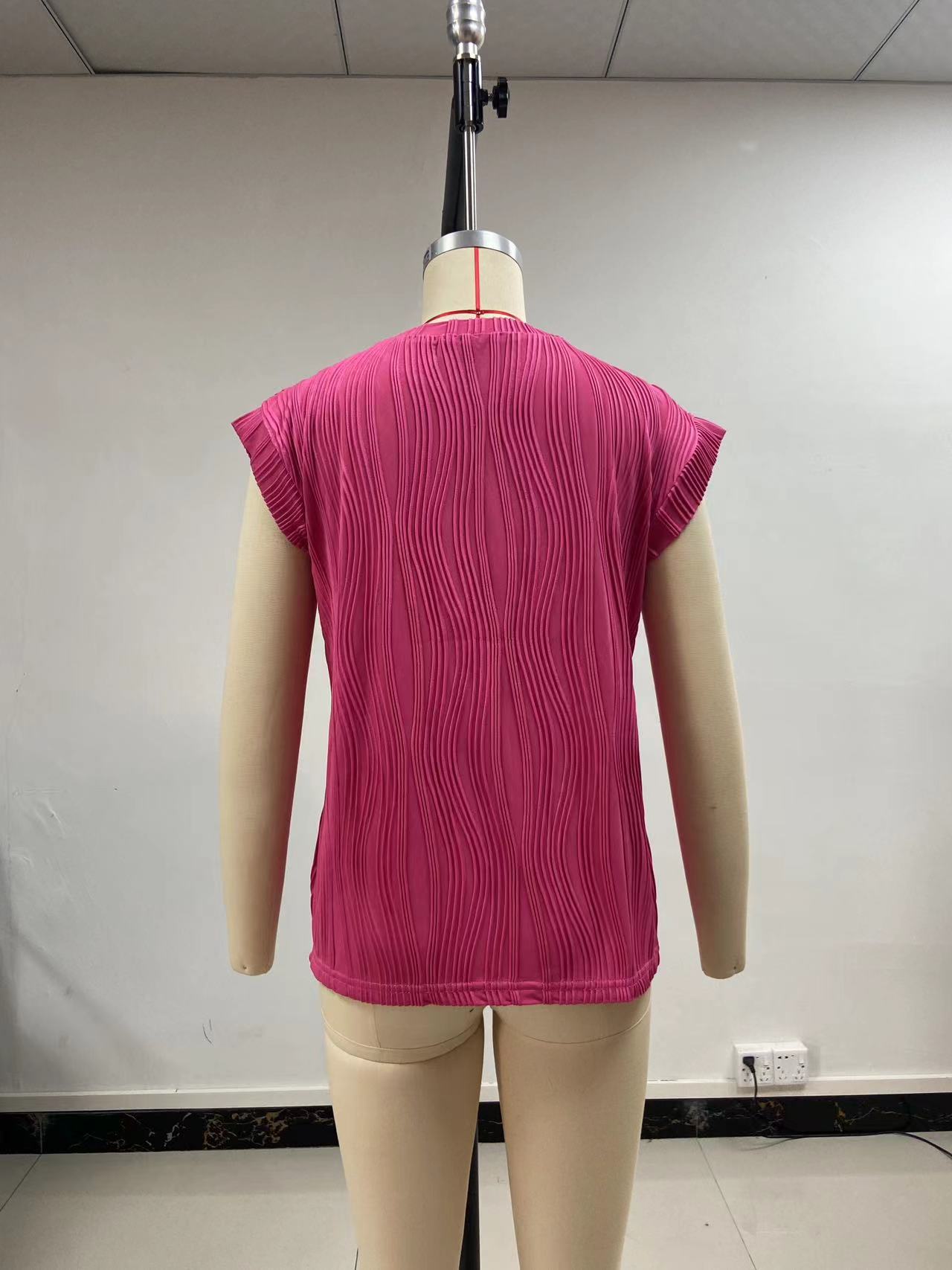 227g Weight Short Sleeve Sleeve Length Pullovers Placket Type Regular Sleeve Sleeve Type Polyester Fabric Type Long Top Length T-shirt Tops Type Holiday, Daily Occasion Round Neck Neckline Loose Fit Type Solid Color Pattern Summer Season Women's Gender Elegant, Streetwear Style Wholesale Women's Elegant Streetwear Solid Color Short Sleeve T-Shirts 26