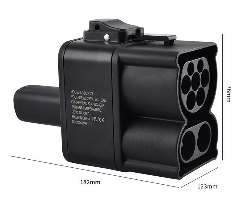 Cross-border design CCS2-NACS charging gun adapter, European standard to Tesla standard, for new energy vehicle charging stations