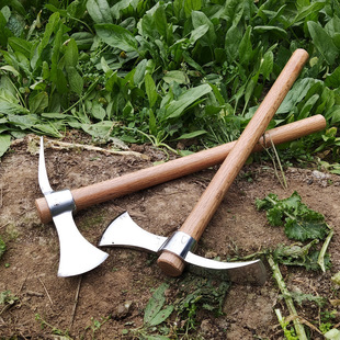Stainless steel axe portable planing and cutting dual-use small size hoe loose soil digging tree pile bonsai tool integrated quenching ice pick