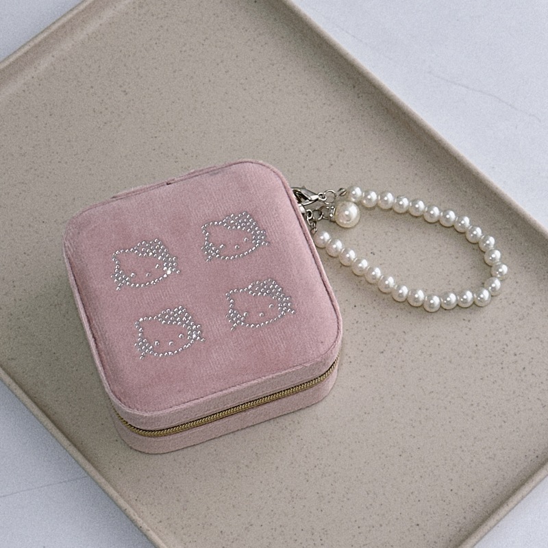少女の心のベルベットの高級収納ケースのアクセサリーのデスクトップのアクセサリーの箱|undefined