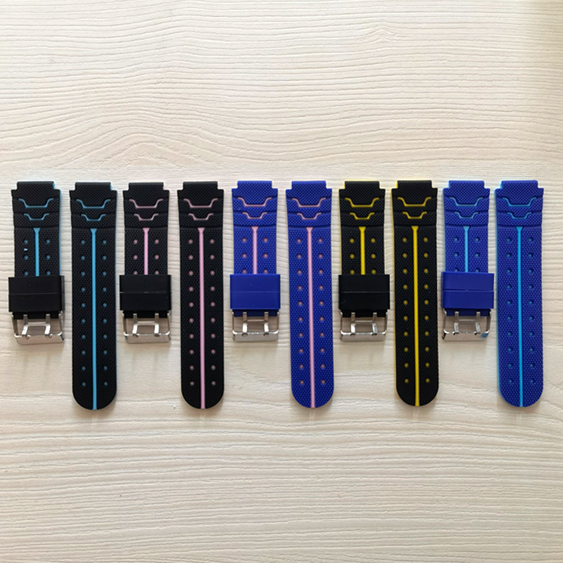 Children's smart phone watch universal silicone Y word two-color strap interface 16mm