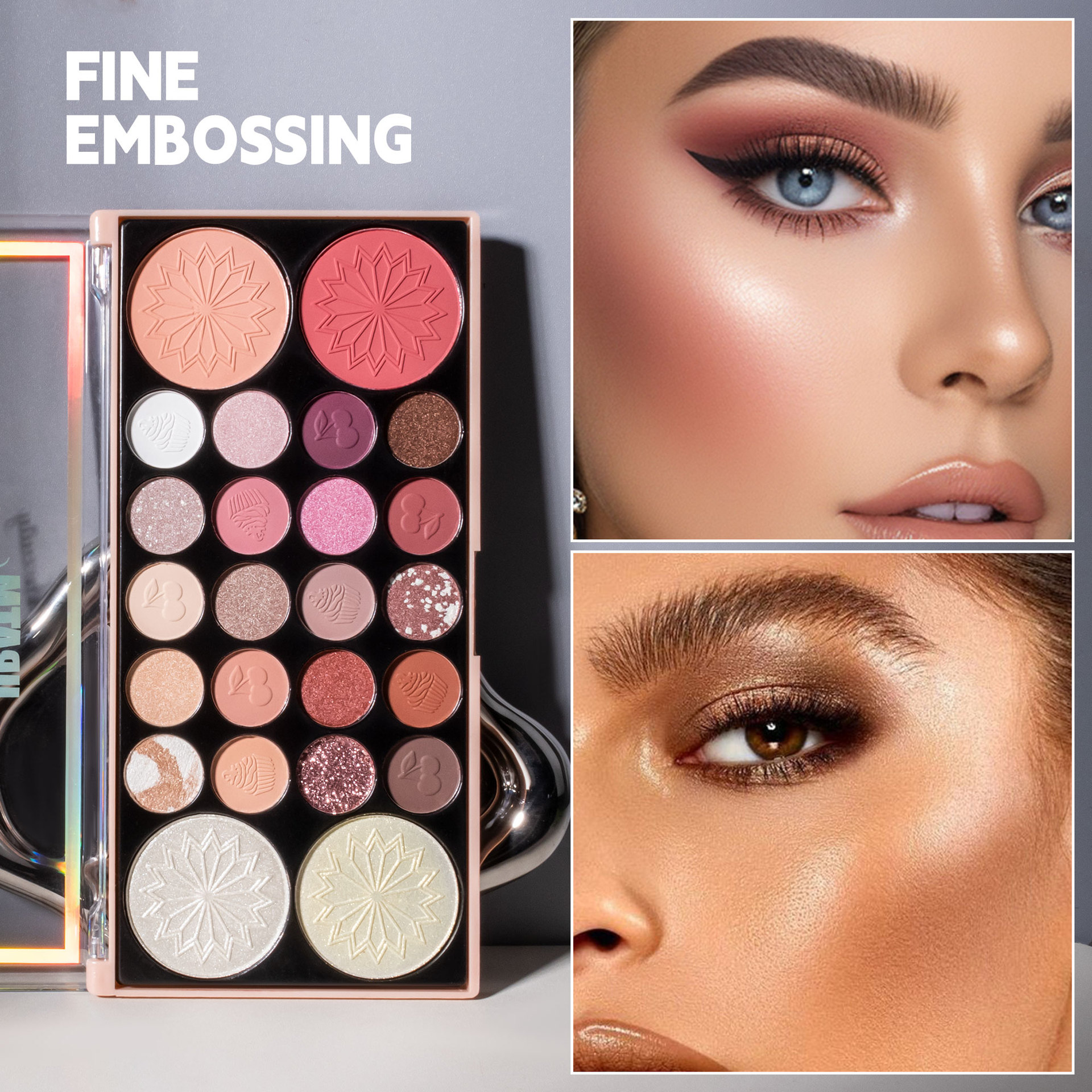 Cross-border bestseller: 24-color multi-functional all-in-one makeup palette, matte, pearlescent, eyeshadow, lipstick, blush, contour and highlight all in one undefined