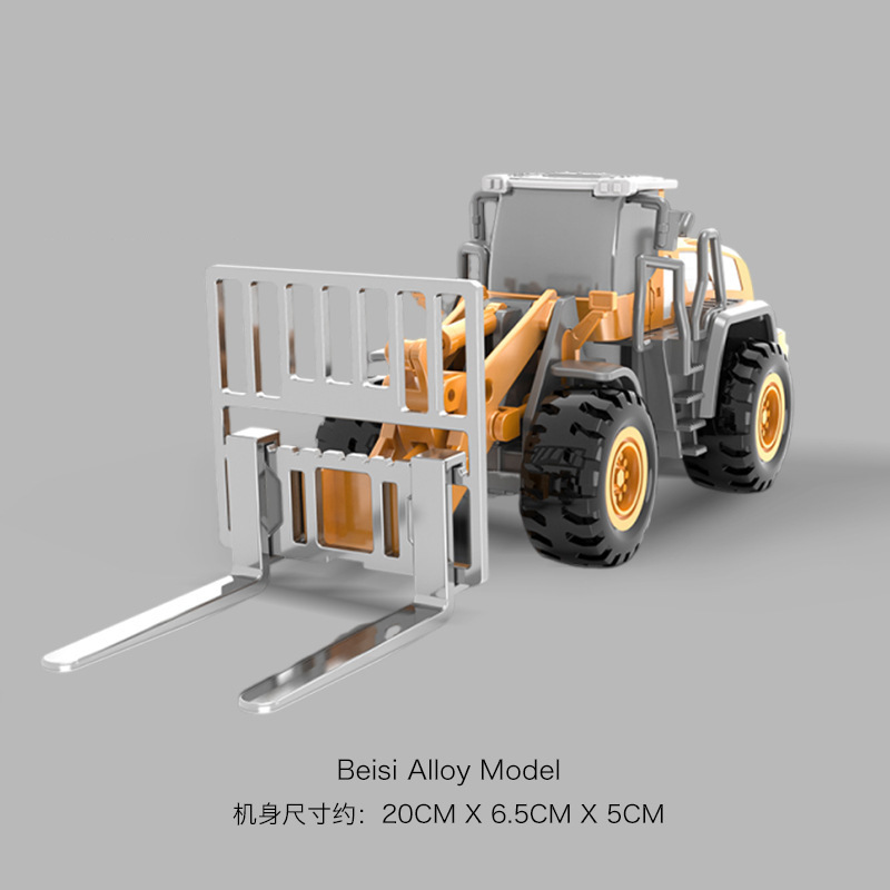 子供の合金の掘削機の子供の工事の車のセットの小さい掘削機の掘削機のクレーンのシミュレーションの模型の男の子のおもちゃ