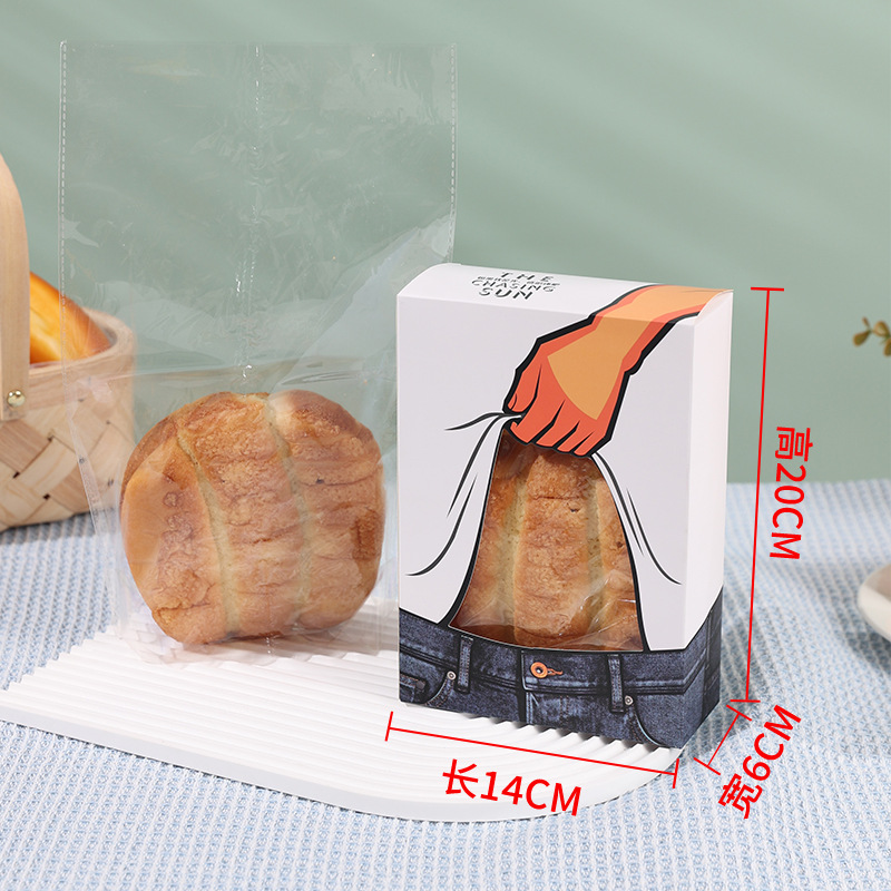 복부 근육 빵 상자 빵 투명 가방; 콩의 대량