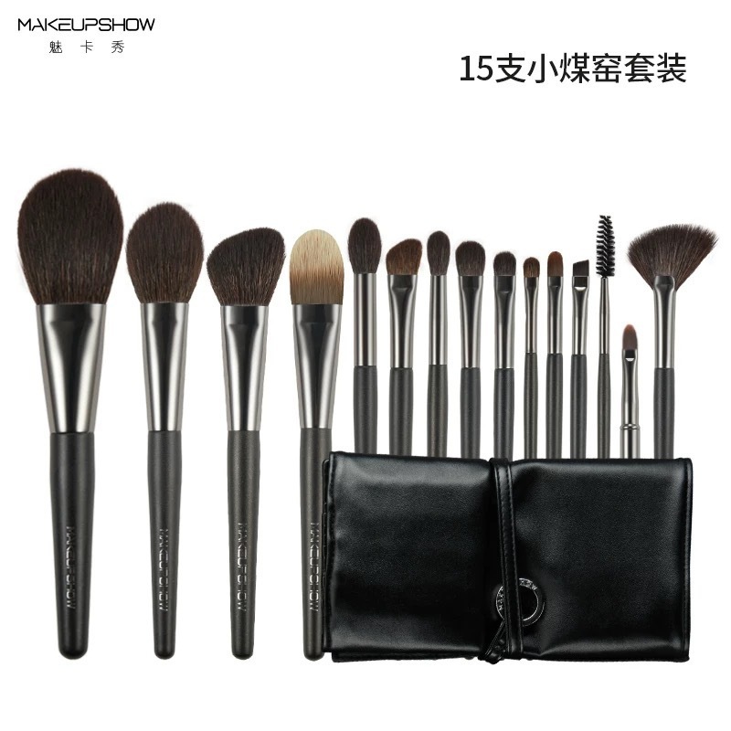 Meikaxiu メイクブラシセット 15 個滄州獣毛セットアイシャドウブラシファンデーションブラシチークブラシメイクアップアーティスト|undefined