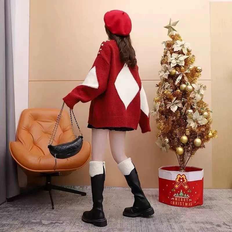 Платье длинное демисезонное свитер,oversize, тренд сезона, средней длины, западный стиль