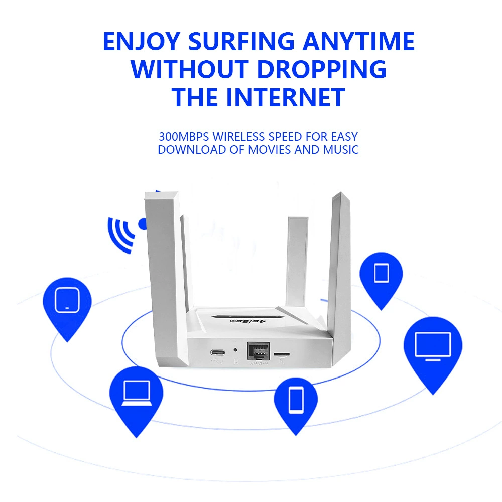 4G CPE Shared Wireless Network WiFi LTE Insert SIM Card 4GWiFi6 Indoor Home Through-Wall Router