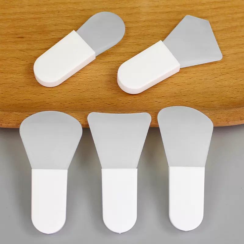 化妆美容硅胶刷硅胶面膜刷短柄新款迷你泥膜涂抹面部便携美容工具