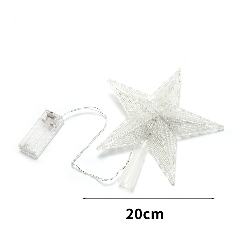 Christmas tree top star decorative light five-pointed star atmosphere Christmas Lights Christmas tree top light tree top star led Star Light