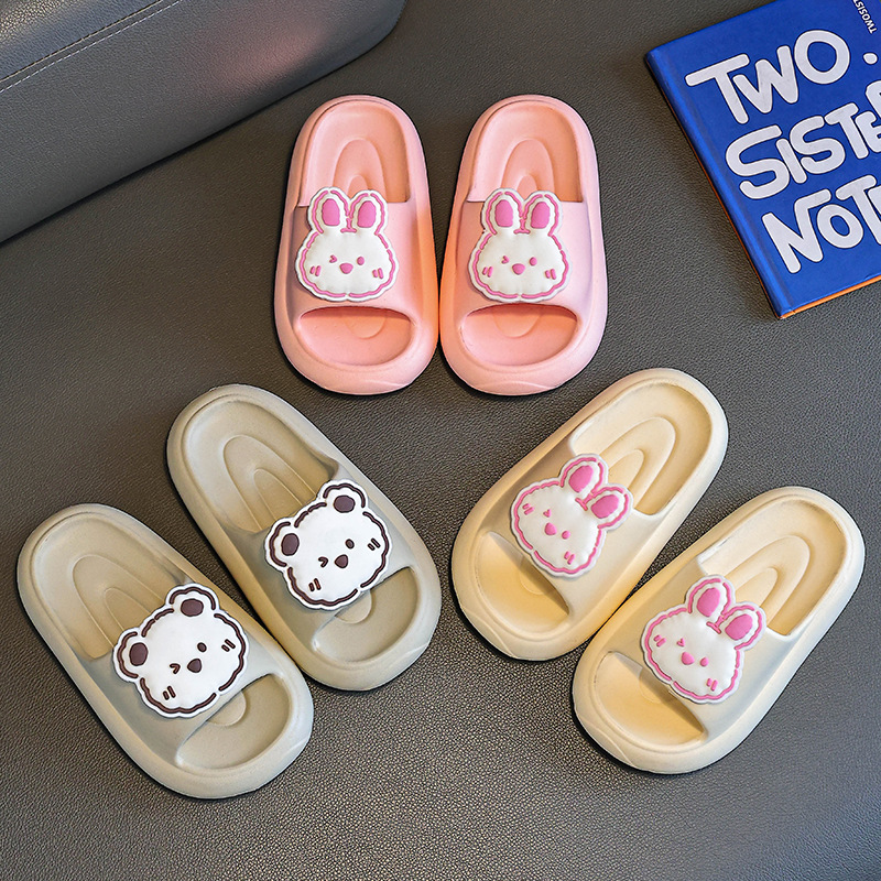 EVA Children's Slippers Female Summer Little Girl Cartoon Cute Indoor Non-Slip Soft Bottom Sandals for Girls and Boys