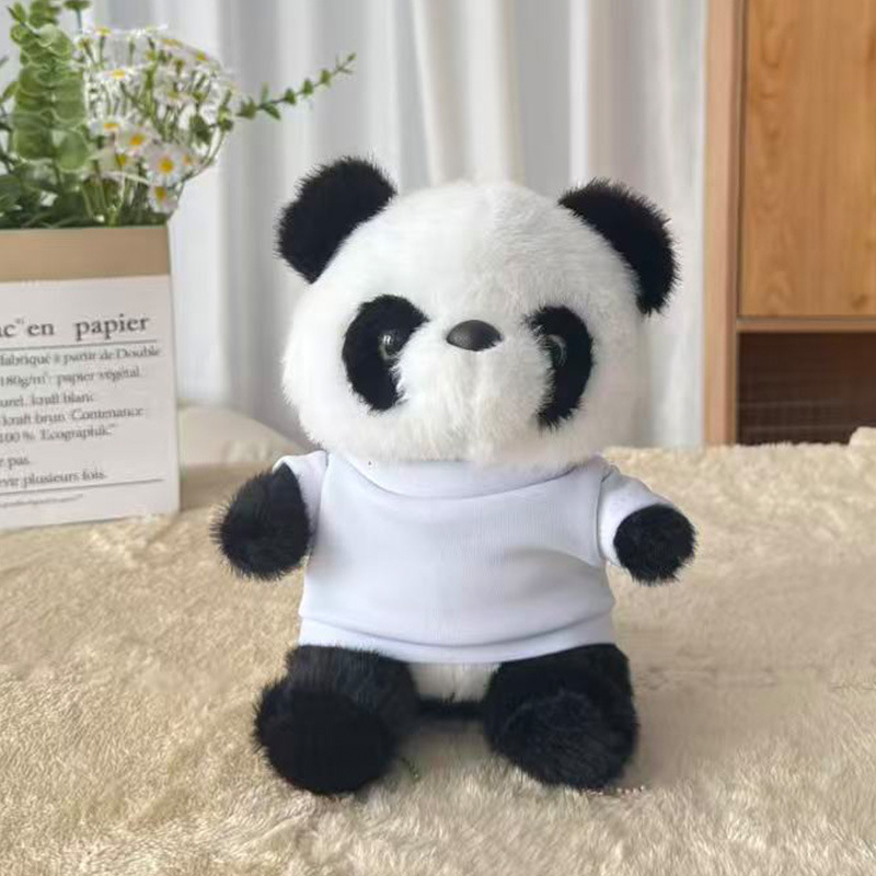 Muñeca panda muñeca muñeca de peluche muñeca de ropa muñeca Sichuan regalo de cumpleaños impresa logotipo