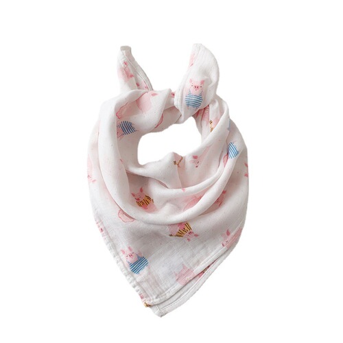 60*60cm baby products, baby square towel, gauze saliva pocket, bamboo cotton type A bib, baby saliva towel