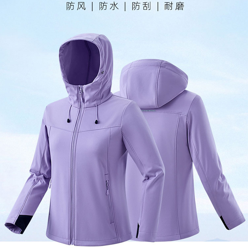 Soft shell Female models Autumn and winter Plush keep warm waterproof Pizex coat Lovers money leisure time Jacket Mountaineering suit