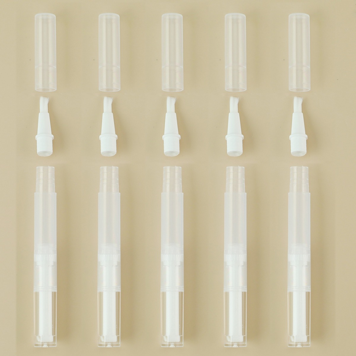 2.5ml4.5ml Rotary vacío pluma base líquida subpackaging pluma portátil esmalte de uñas botella vacía pluma maquillaje botella de viaje