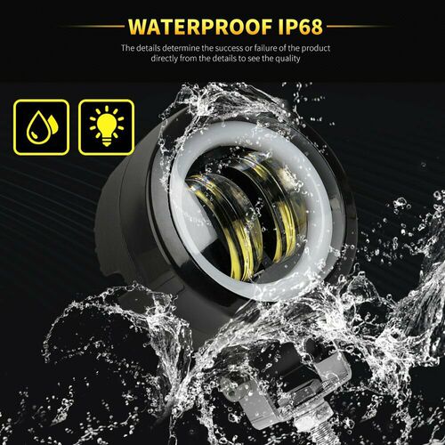 Car LED work light 20W fog light with lens Angel eye square round off-road light
