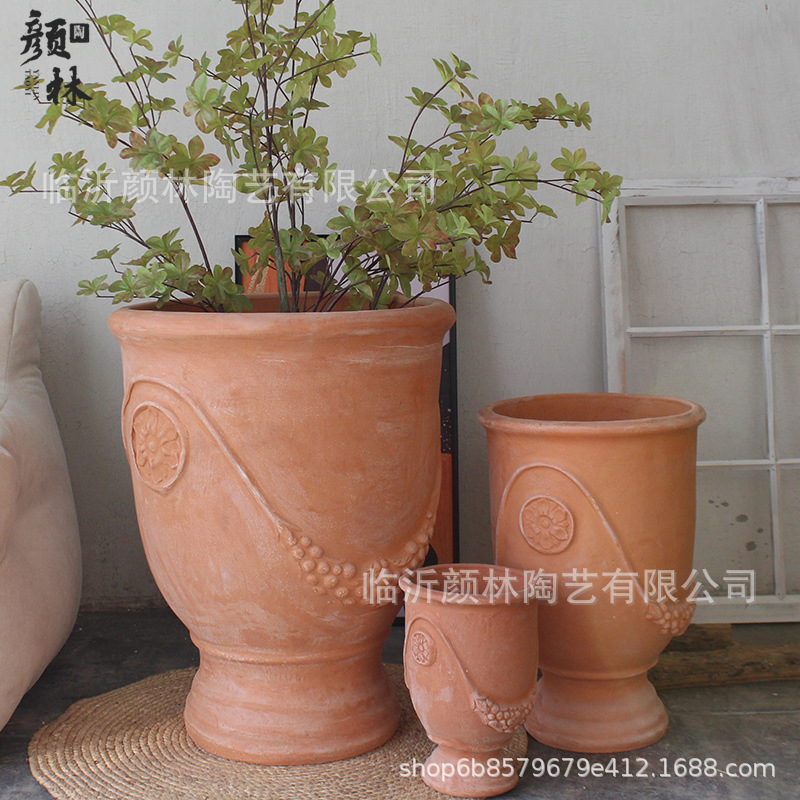 vasijas de cerámica americana vasijas de vino rurales vasijas de flores de estilo romano vasijas de exportación vasijas de cerámica gruesa de tierra vasijas de cerámica roja vasijas de pies altos