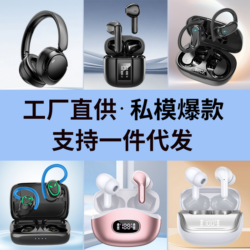 High-End Private Model Smart Noise-Canceling Wireless Bluetooth Headphones with Hi-Fi Sound Effect and Digital Power Display, Direct Wholesale from the Source Factory High-End Private Model Smart Noise-Canceling Wireless Bluetooth Headphones with Hi-Fi Sound Effect and Digital Power Display, Direct Wholesale from the Source Factory