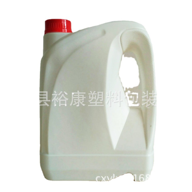 厂家供应4升化工用品塑料桶 4L机油桶 润滑油壶 防冻液瓶生产