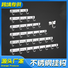 Stainless steel 304 wall hook without drilling, thickened hook, new design, hanging hook for door, clothing hook for bathroom and kitchen, decoration item