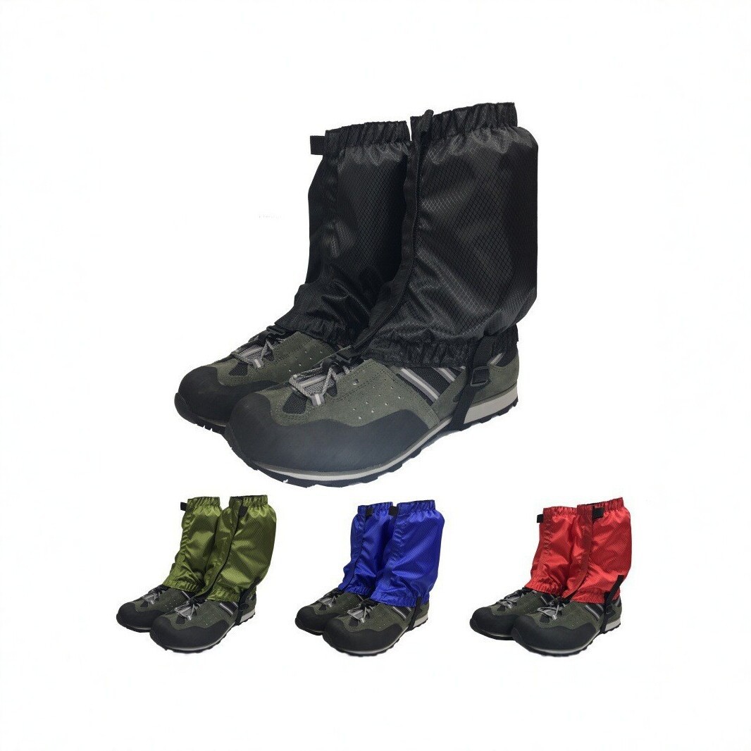 Factory direct supply of outdoor waterproof leg covers, snow and sand resistant hiking and mountaineering shoe covers, windproof foot covers, unisex