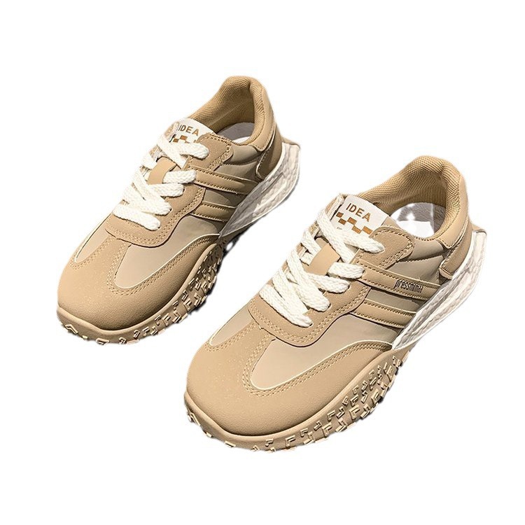 Despacho coreano suave retro Gump zapatos de otoño zapatos de waffle zapatos deportivos de estudiantes de moda zapatos de mujer