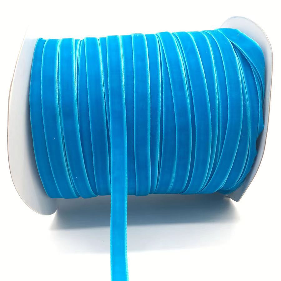 Multi-tamaño de terciopelo correa DIY accesorios de arco hechos a mano flocado unilateral correa de adornos de cabello material de arco de cabello