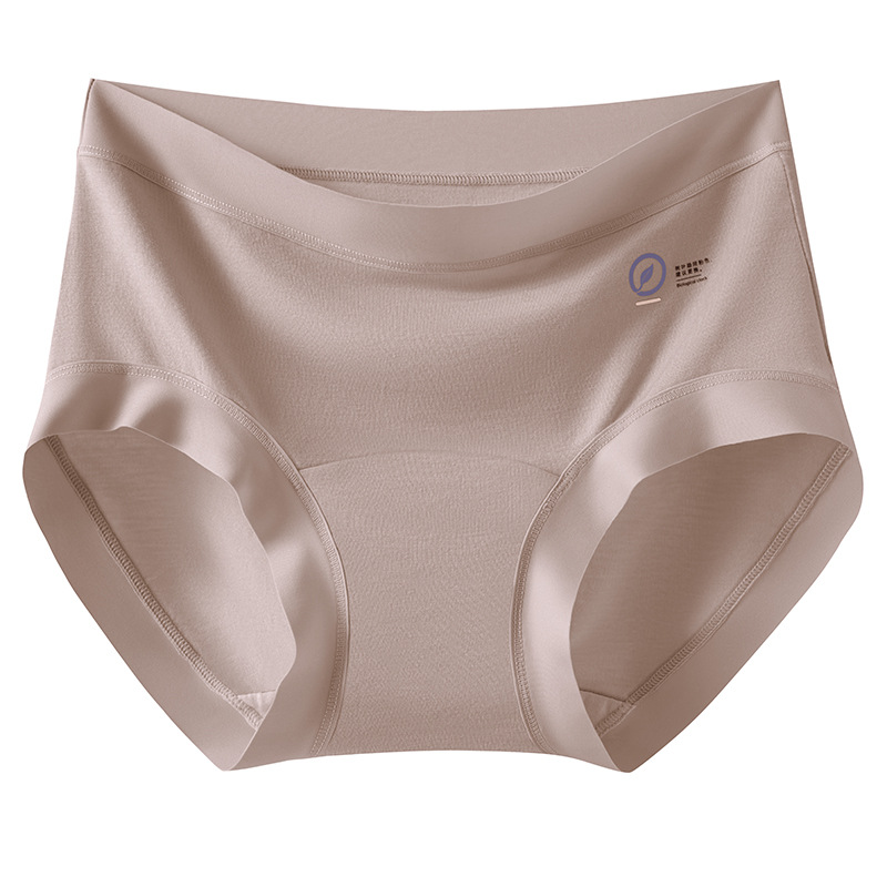 2025 estilo caliente ropa interior modal de cintura alta para mujer algodón antibacteriano y de larga duración sin costuras calzoncillos bóxer de cadera sin clip