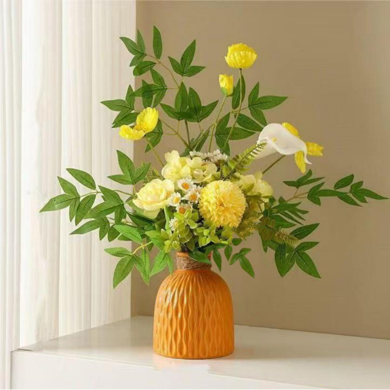 軽豪華ins風シミュレーション花芸術装飾品高級シミュレーション緑植若者デスクトップ生け花花芸装飾品|undefined