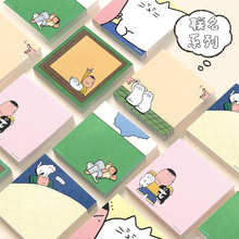 霁旅NOTE FOR×MATSUGODA联名100张便签 可爱卡通手帐留言备忘纸