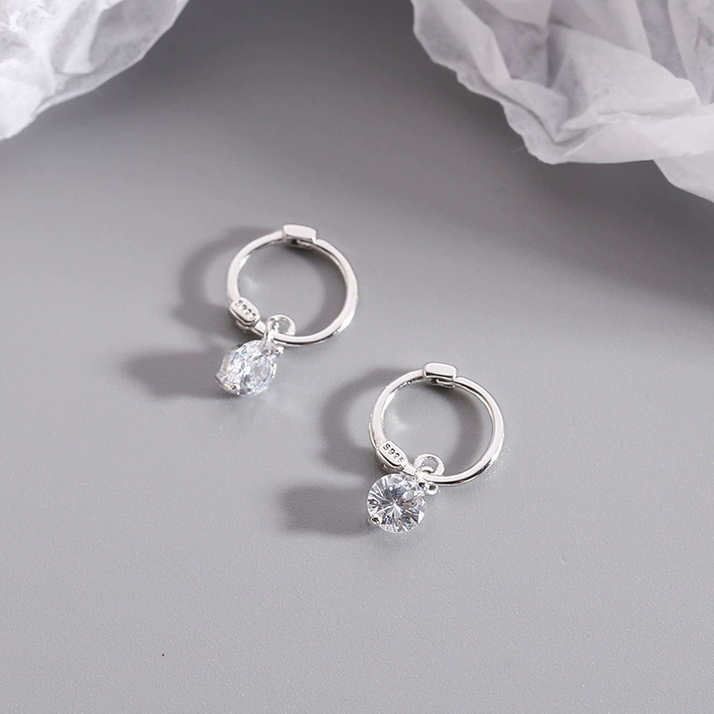 Серьги, модный цирконий, брендовые украшения, серебро 925 пробы