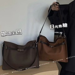 高级感复古休闲通勤托特包包女2025秋冬新款大容量时尚单肩斜挎包