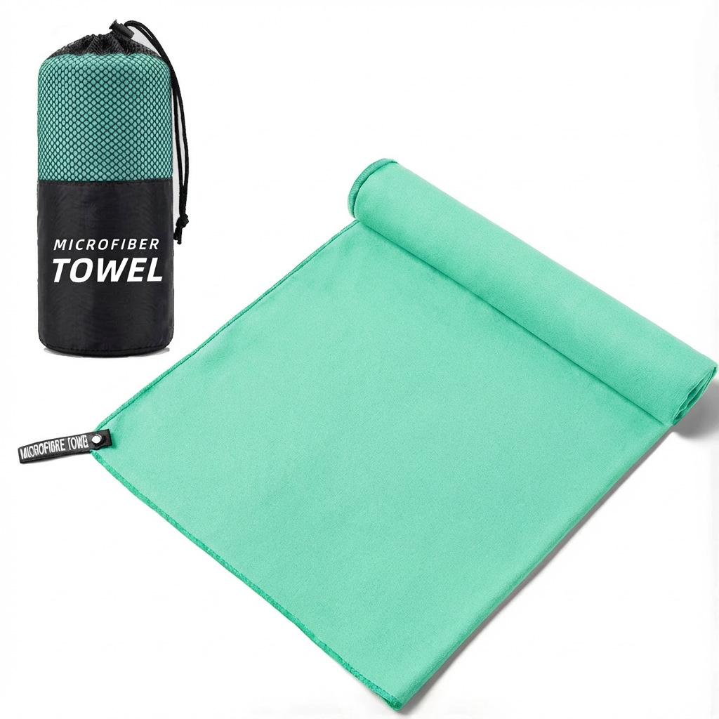 Absorción transfronteriza portátil toalla de secado rápido natación microfibra logo personalizado toalla deportiva succión de sudor gimnasio