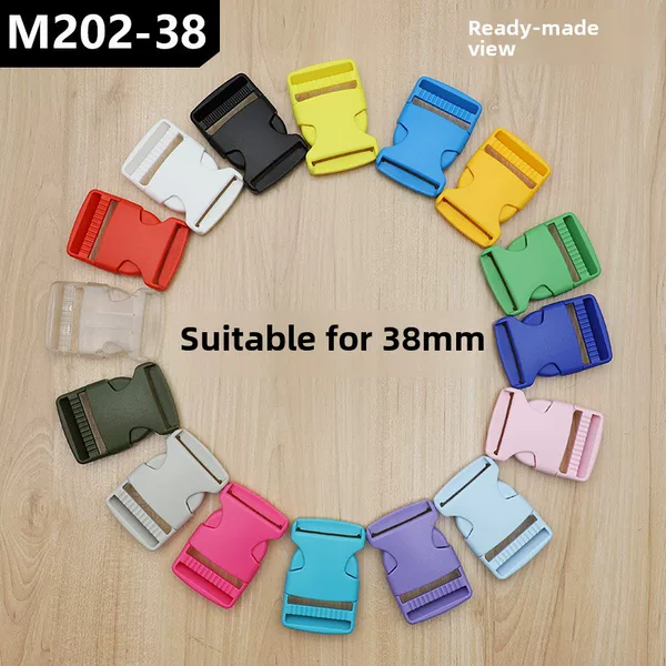 Supply 38mm buckle luggage buckle plastic buckle adjustment waist bag buckle plastic bag buckle spot 15 colors