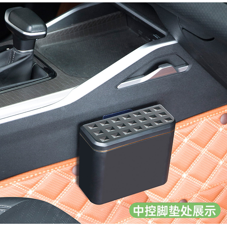 Car Debris Cleaning Storage Box Storage Bag Umbrella Leak-Proof Storage Bag Supplies Car Trash Can with Lid Hanging Type