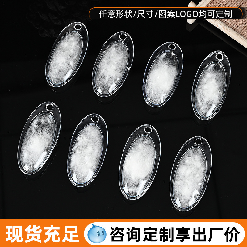 Universal Down Bag Transparent PVC Cotton-filled Bubble Down Jacket Hangtag in stock Bubble Label Down Jacket Pvc Down Ball